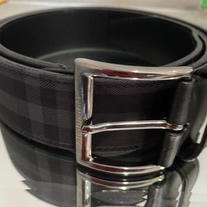 Burberry London Check and Leather belt